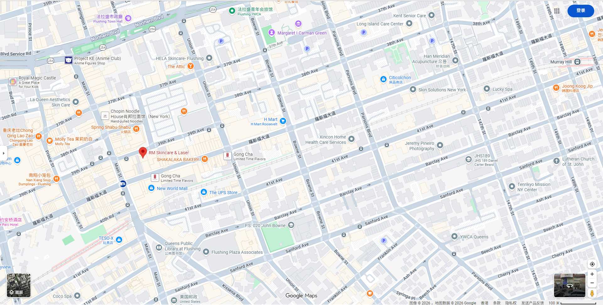 Flushing Location Map