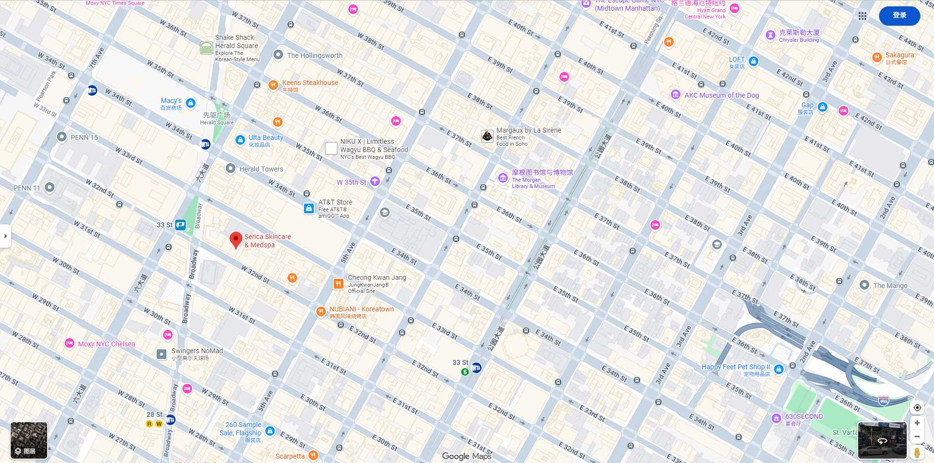 Manhattan Location Map